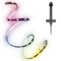 LEDVANCE Tira LED FLEX AUDIOTV 2M RGB, blanca, 3,7 W, 50 lm, receptor de sonido integrado, sensor de color, larga vida útil, fácil instalación, con conexión USB, autoadhesiva, clase de protección IP20