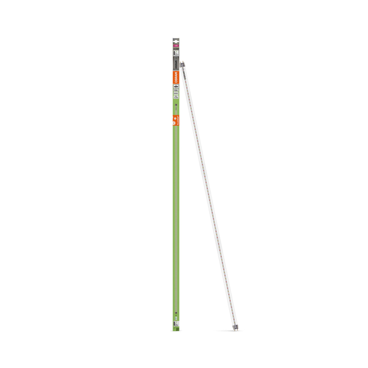 OSRAM LED TUBE T8 EM FLUORA, tubo LED, vidrio sin plomo, transparente, 15 W, (antes 36 W), 1150 lm, blanco cálido, 2500 K, 30 000 h, CRI 80, luz para plantas