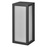 OSRAM ENDURA CLASSIC RADO W Lámpara de exterior, aplique, casquillo E27, gris oscuro, aluminio, instalación rápida y sencilla, difusor mate, clase de protección IP65, uso en exteriores