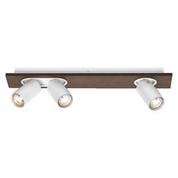 OSRAM DECOR SPOT MERCURY Deckenleuchte, 3 x 3,4W, Holzoptik, weiß