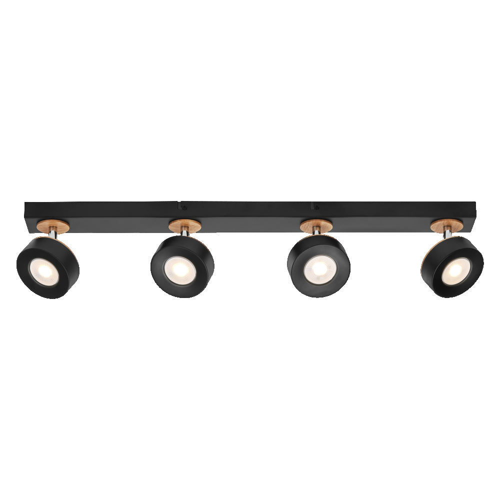 Lámpara de techo OSRAM DECOR SPOT PLUTO, 19,2 W, 1250 lm, negra