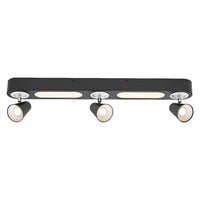 LEDVANCE DECOR SPOT NEPTUNE, 26 W, 1.100 lm, negro, foco, cabezales orientables, uso versátil, foco de interior, luz blanca cálida, diseño de alta calidad, montaje sencillo