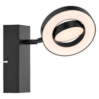 LEDVANCE DECOR SPOT SATURN, 11 W, 215 lm, negro, foco, cabezales orientables, uso versátil, foco de interior, regulación de la temperatura de color en 3 niveles, carcasa de alta calidad