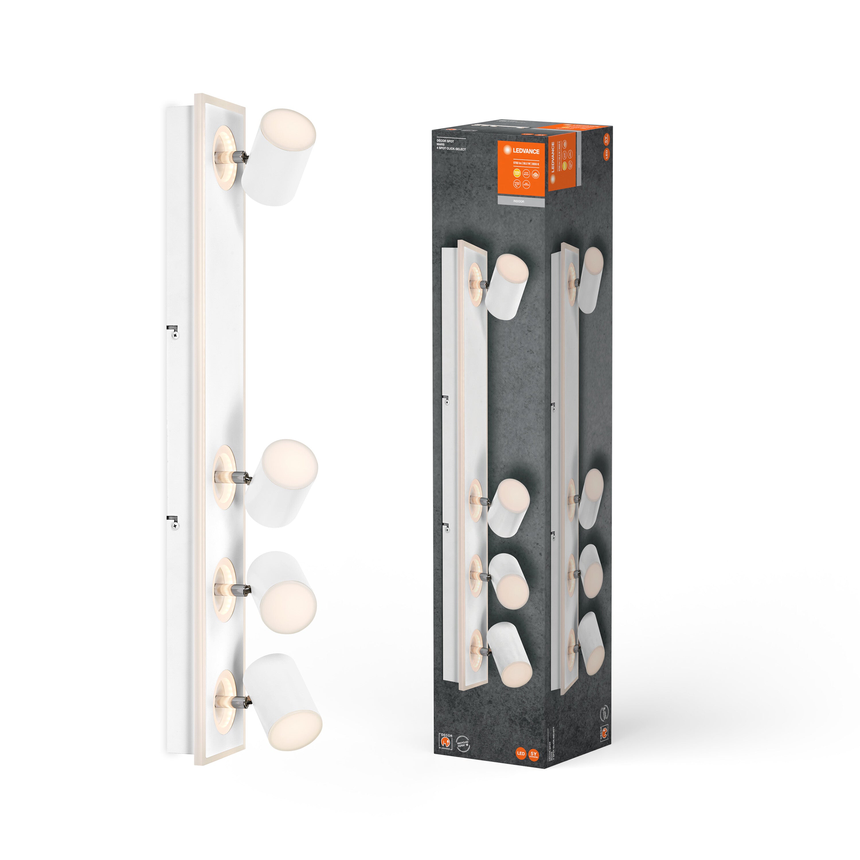 LEDVANCE DECOR SPOT MARS Deckenleuchte, 58,5W, 2.960lm, weiß-Deckenleuchten-LEDVANCE Shop