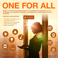 OSRAM Matter SMART+ smarte LED LAMPE, klassische Form, 4W, 2700K, Warmweiß, E14