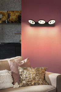 LEDVANCE DECOR SPOT SATURN, 29 W, 690 lm, negro, foco, cabezales orientables, uso versátil, foco de interior, regulación de la temperatura de color en 3 niveles, carcasa de alta calidad
