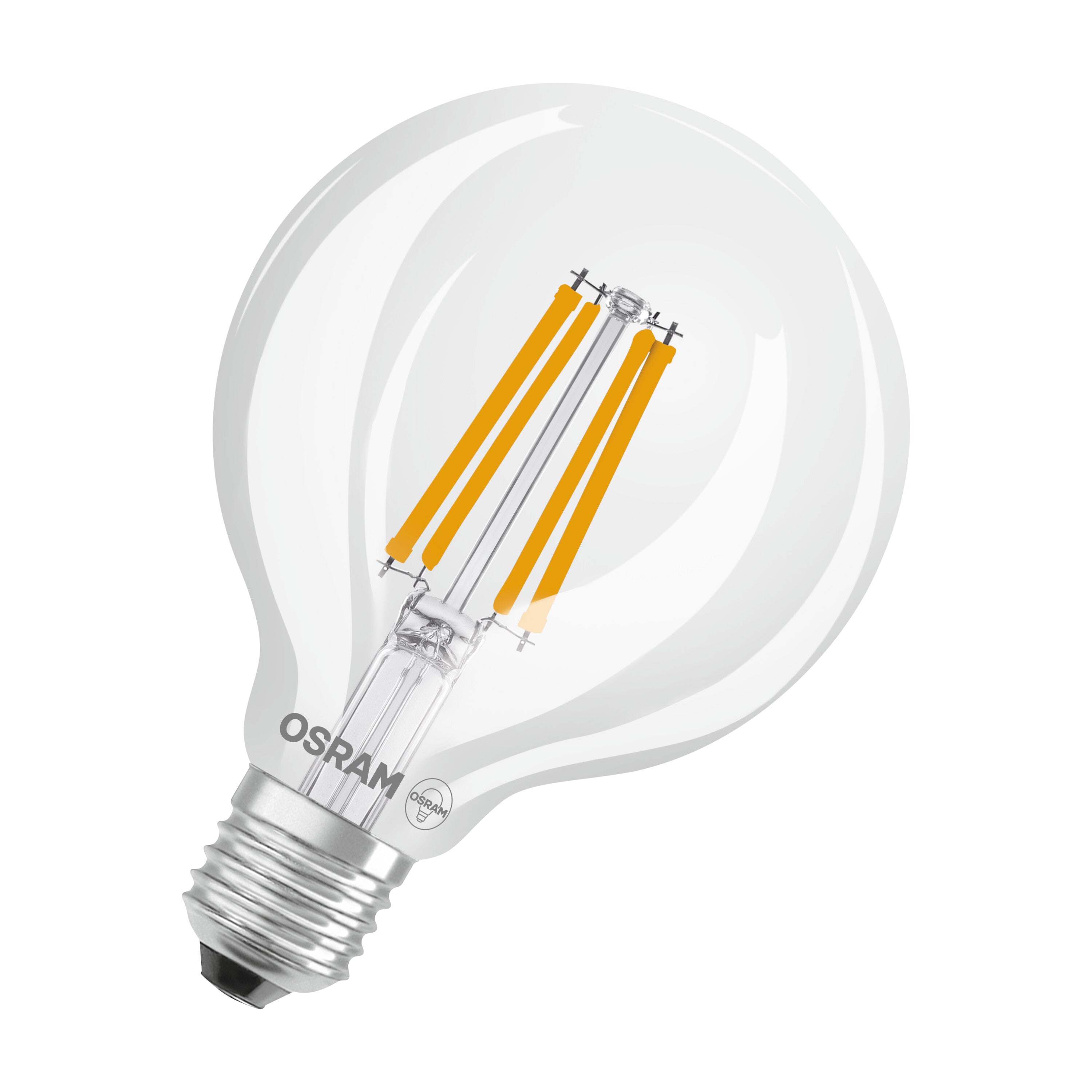 OSRAM LED Classic Lampe, Ballform, Klar, 3.8W, 806lm, E27 , Warmweiß-LEDVANCE Shop