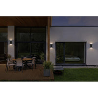 OSRAM ENDURA® Style IP65 Wall Idar Dark Gray, aplique de pared, 340 lm, 3000 K, blanco cálido