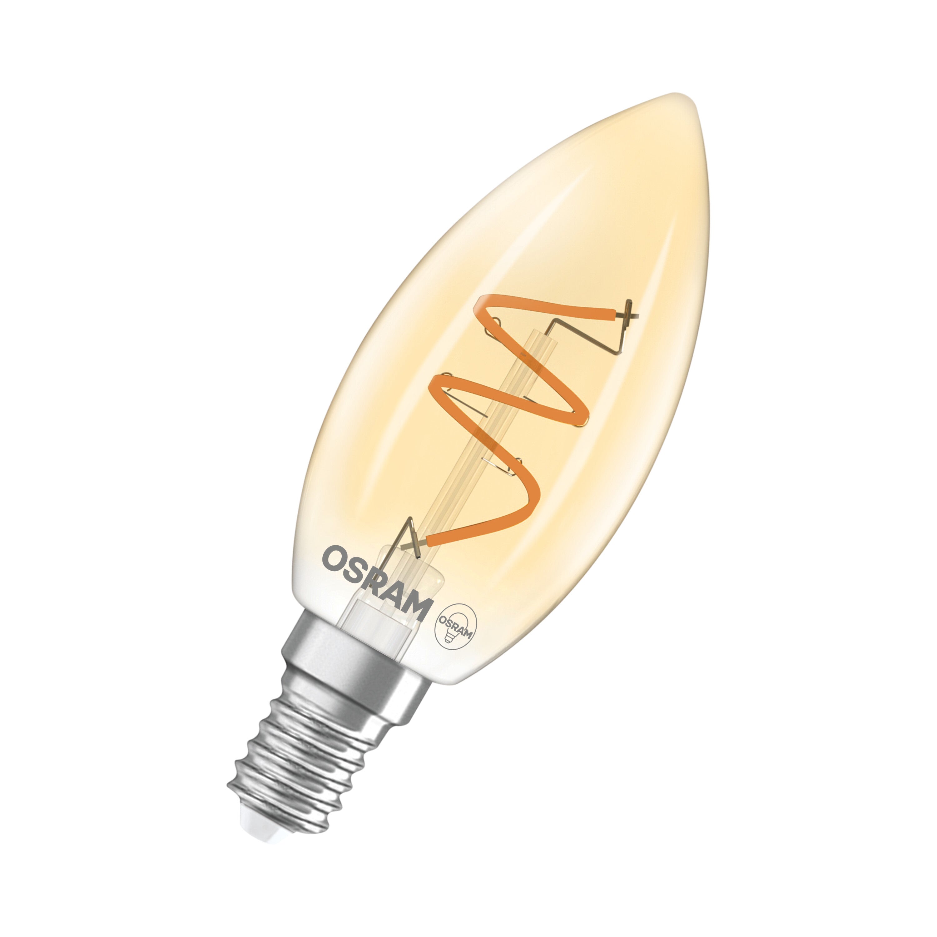 OSRAM Vintage 1906 Classic LED-Lampe Gold, 3.5W, 300lm, E14 , Comfort warm white-LEDVANCE Shop