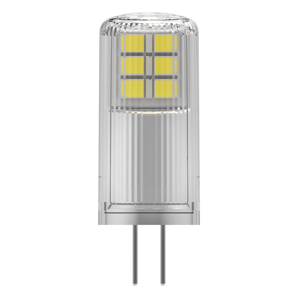 OSRAM LED Stiftsockellampe PIN 12 V DIM 2W 827 Clear G4, 200 lm, 2700 K, Warmweiß-LEDVANCE Shop