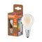 OSRAM LED CLASSIC P, eficiencia energética A, forma P, lámpara LED, cristal sin plomo, mate, 2,2 W, (antes 40 W), 470 lm, blanco cálido, 2700 K, clase de eficiencia energética: A, CRI 80