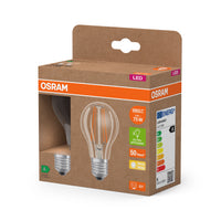 OSRAM LED Superstar Classic Lampe A 75 Klar, 5W, 1055lm, E27 , Warmweiß-LEDVANCE Shop