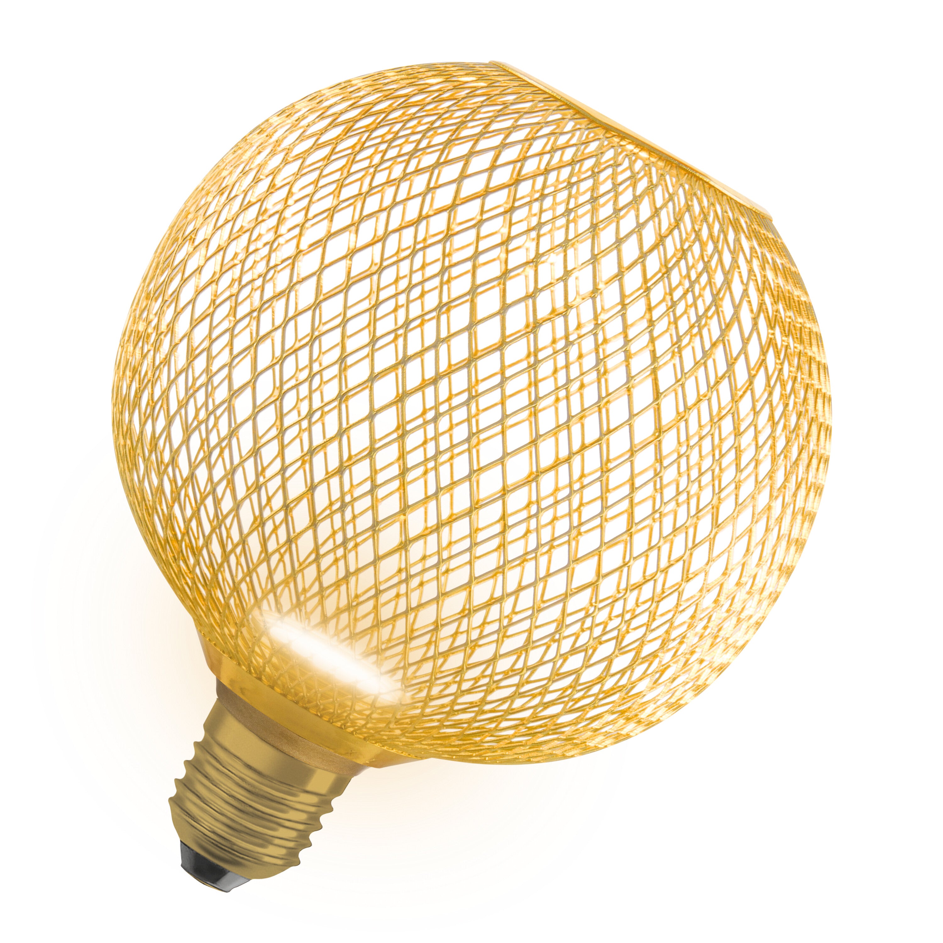 OSRAM DECOR LED Flatlampe Lampe Gold, 3.5W, 300lm, Frosted, 125mm , Warmweiß , E27-LEDVANCE Shop