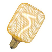 OSRAM DECOR LED Spiralfilament Lampe Quadrat, Gold, 3.5W, 170lm , Comfort warm white , E27-LEDVANCE Shop
