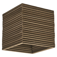 Lámpara de techo OSRAM DECOR Decor Cardboard Square marrón, E27