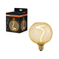 OSRAM DECOR LED Spiralfilament Lampe Globe, Gold, 3.5W, 170lm , Comfort warm white , E27-LEDVANCE Shop