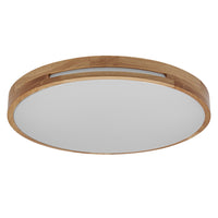 Lámpara de techo OSRAM ORBIS Woodburry, regulable Click-DIM, 24 W, 390 mm, madera