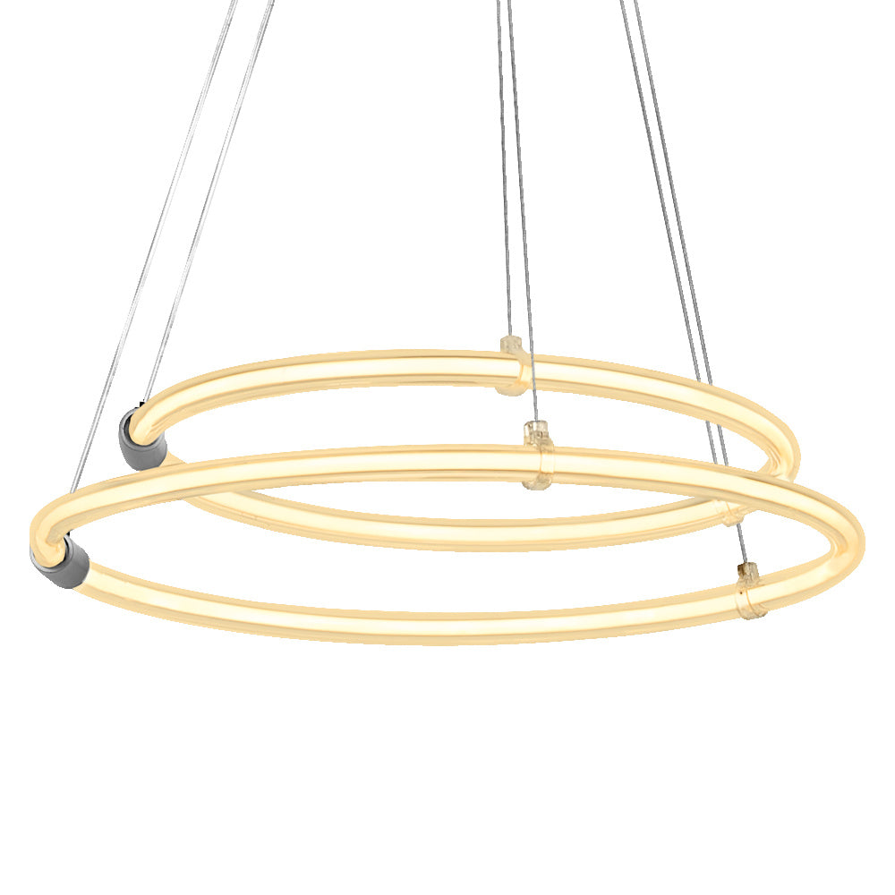 Lámpara colgante LEDVANCE DECOR Aura de 2 piezas, 3000K, 21W, 2400lm, Click DIM