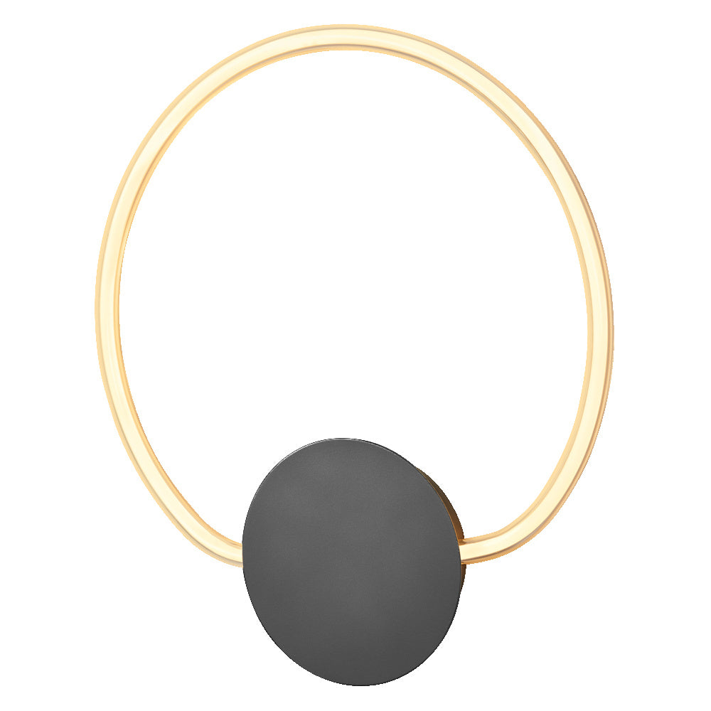 LEDVANCE Aplique Decor Aura de policarbonato curvado con LED y diseño de filamento, 10 W, 800 lm, 3000 K, 830 blanco cálido, Click Select, gris oscuro, plástico (PC), IP20