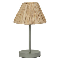 Lámpara de mesa OSRAM DECOR Decor Raffia verde-marrón, E27, 200 mm