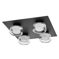 LEDVANCE ORBIS Flame Badezimmer Deckenleuchte 22W Click CCT IP44 schwarz-LEDVANCE Shop