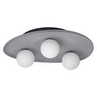 Lámpara de techo OSRAM DECOR Concrete Nest, gris, 3 luces, G9