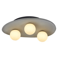 Lámpara de techo OSRAM DECOR Concrete Nest, gris, 3 luces, G9