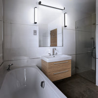 LEDVANCE ORBIS Tube Badezimmer Spiegel-/Wandleuchte Frost-Glas 12W 60cm schwarz-LEDVANCE Shop