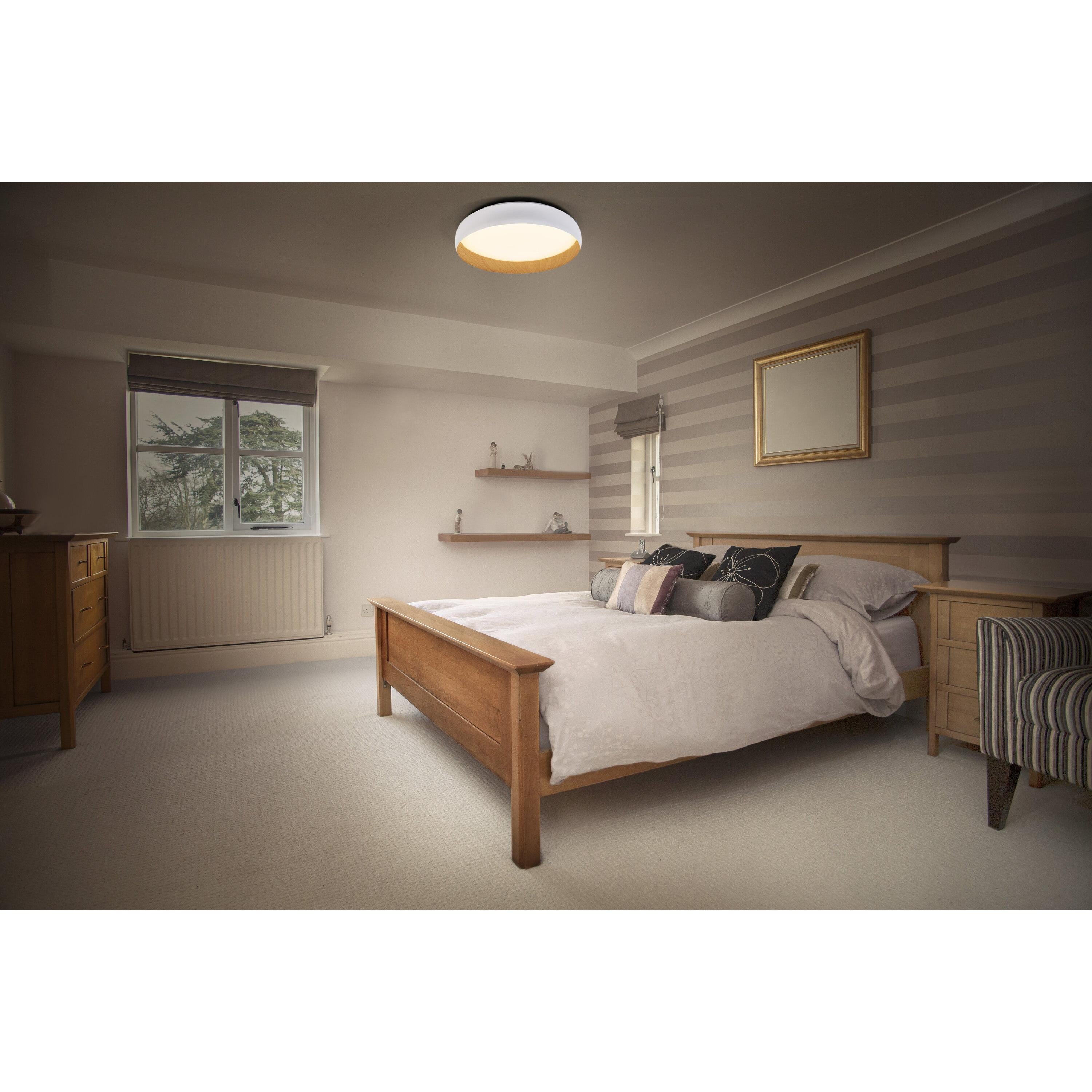 LEDVANCE ORBIS Livia Deckenleuchte 24W 1200lm weiß/Holzdekor-LEDVANCE Shop