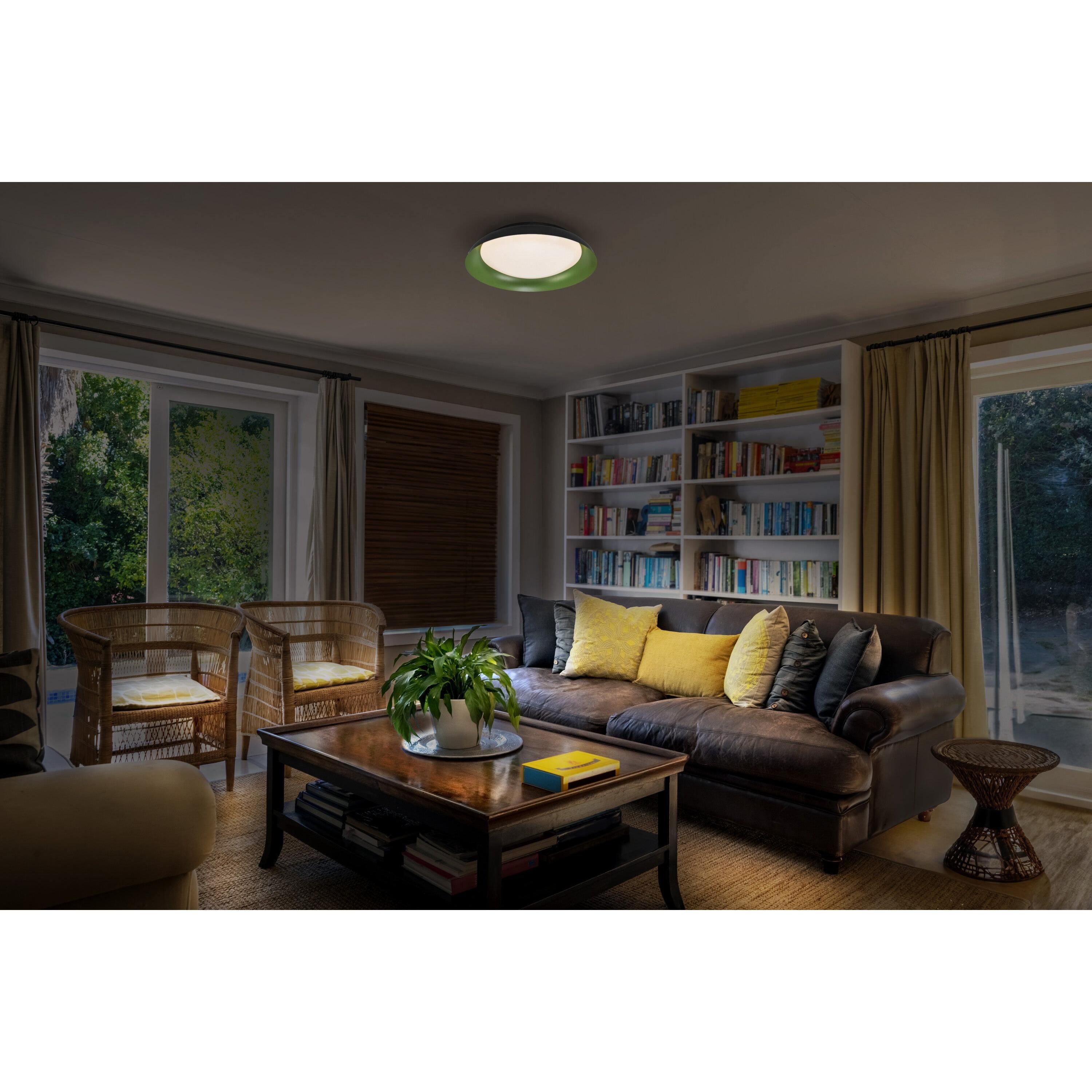 LEDVANCE ORBIS Plate Deckenleuchte 35W 430mm schwarz/grün-LEDVANCE Shop