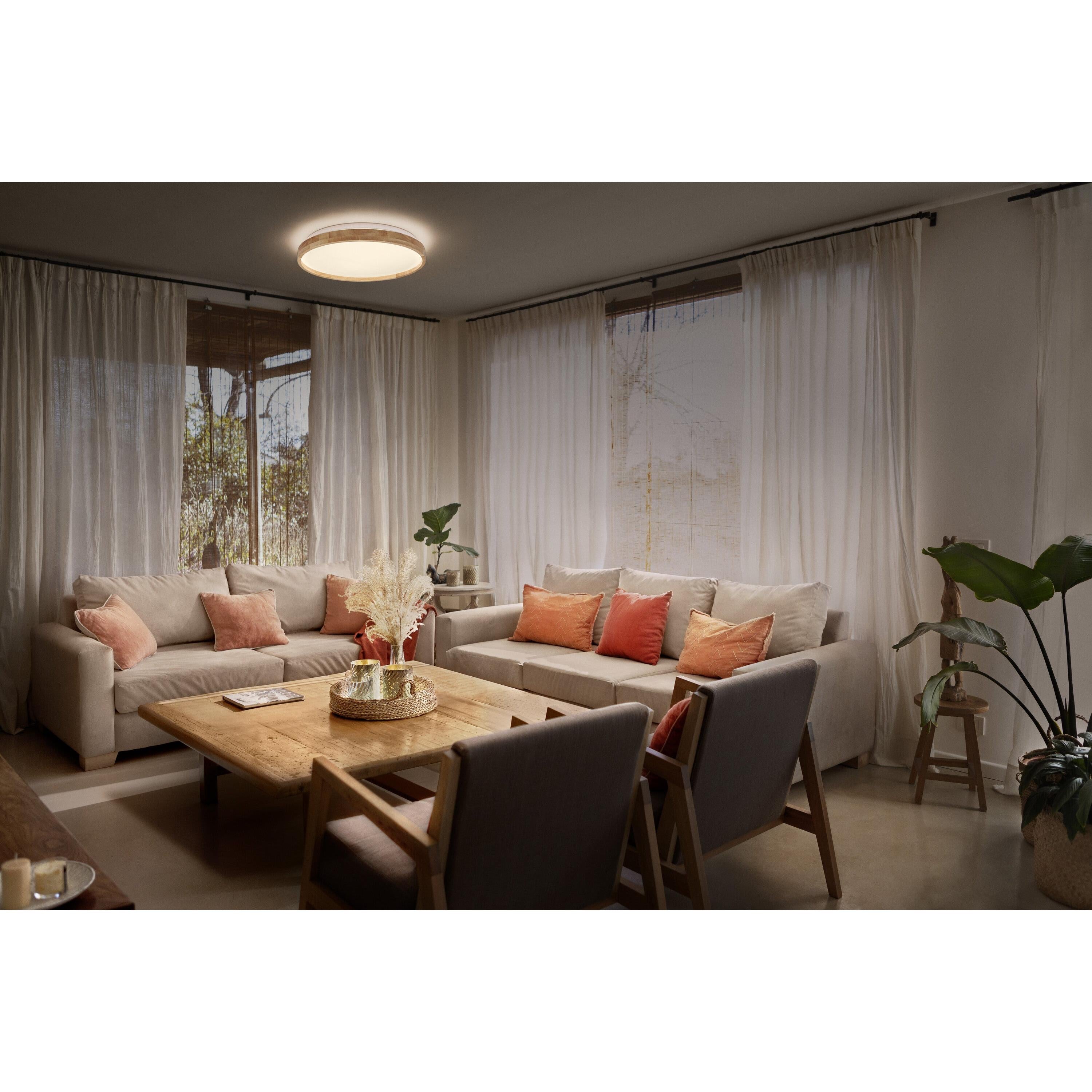 LEDVANCE ORBIS Alison Deckenleuchte 36W dimmbar Click-DIM 500mm Holzdekor-LEDVANCE Shop