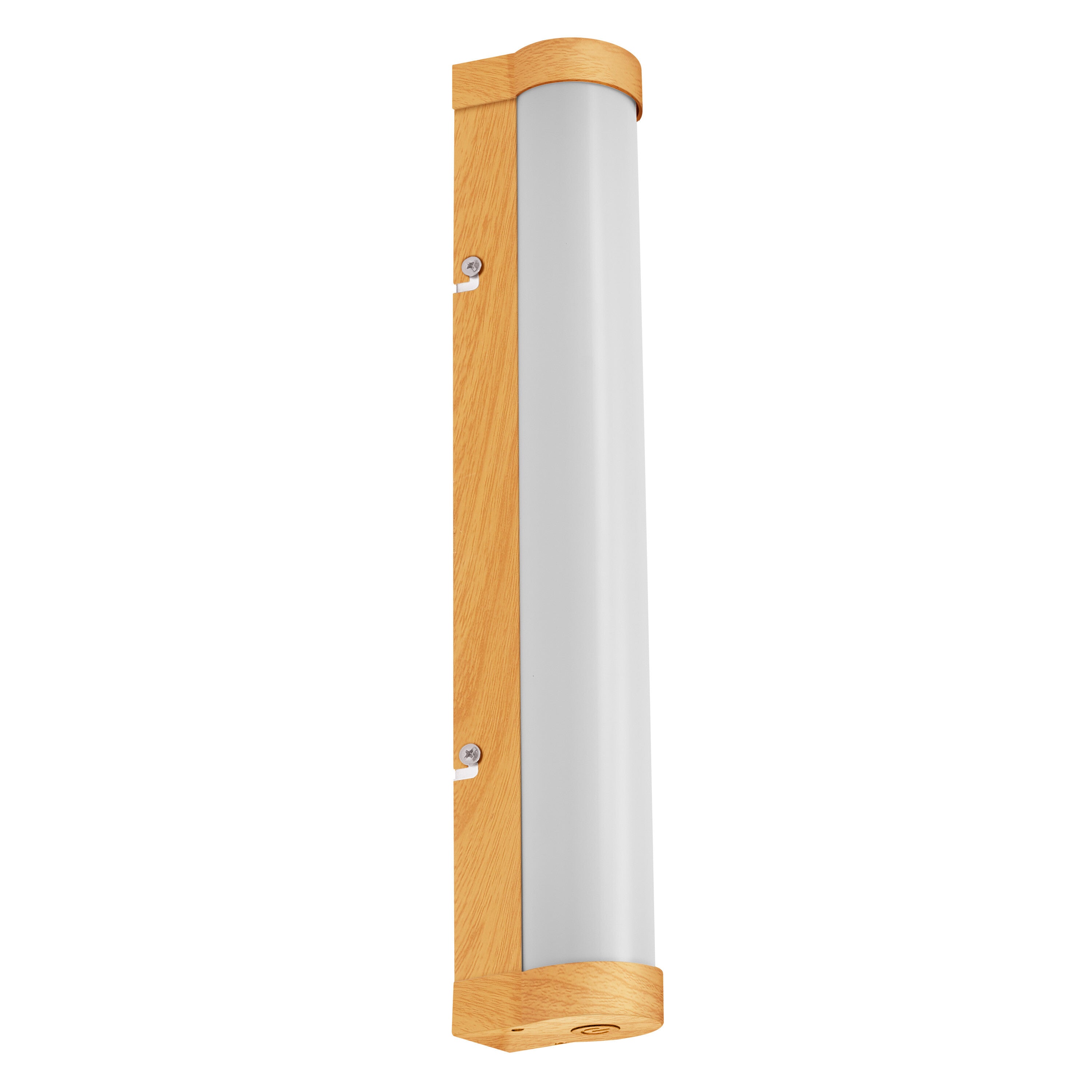 LEDVANCE ORBIS Tube Badezimmer Spiegel-/Wandleuchte Frost-Glas 9W 40cm Holzdekor-LEDVANCE Shop