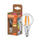 OSRAM LED CLASSIC P, eficiencia energética A, forma P, bombilla LED, cristal sin plomo, transparente, 3,8 W, (equivalente a 60 W), 806 lm, blanco cálido, 2700 K, clase de eficiencia energética: A, CRI 80
