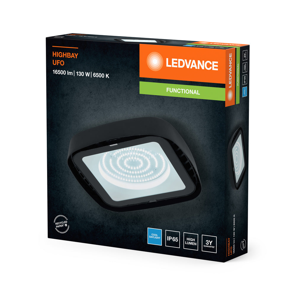LEDVANCE Highbay Ufo Deckenleuchte, 130W, IP65, schwarz-LEDVANCE Shop