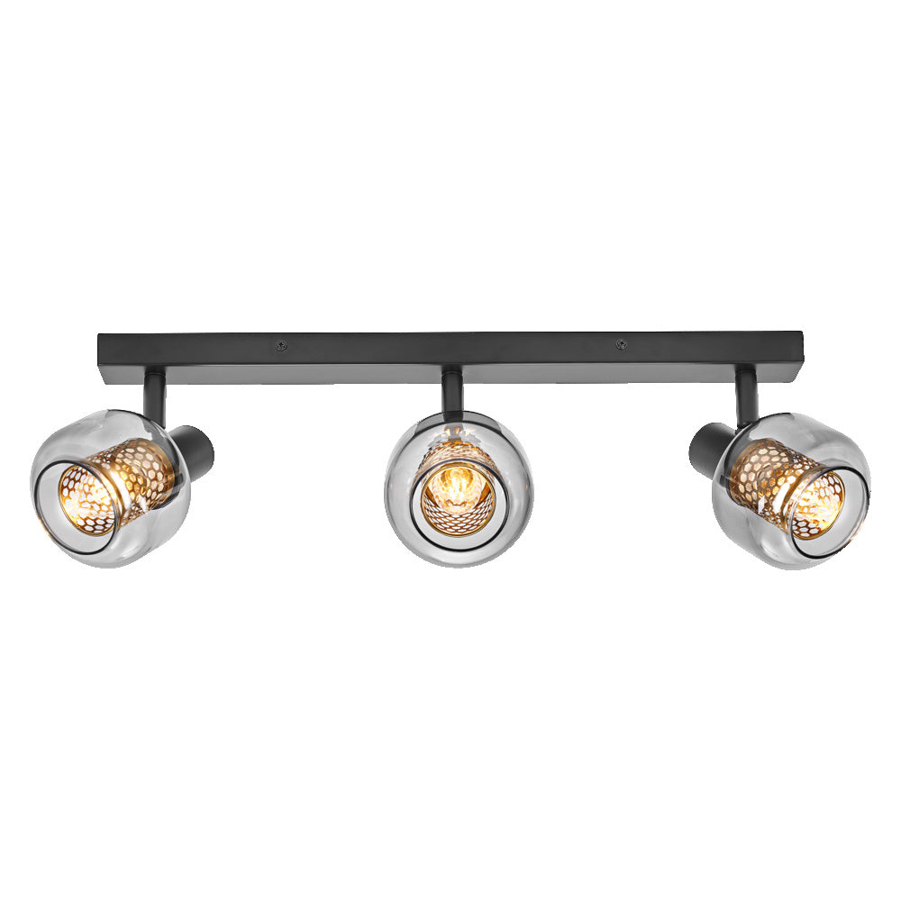 LEDVANCE DECOR Spot Firefly Deckenleuchte, OSRAM Lampe inklusive, schwarz, 3 x 2.8W, 750lm