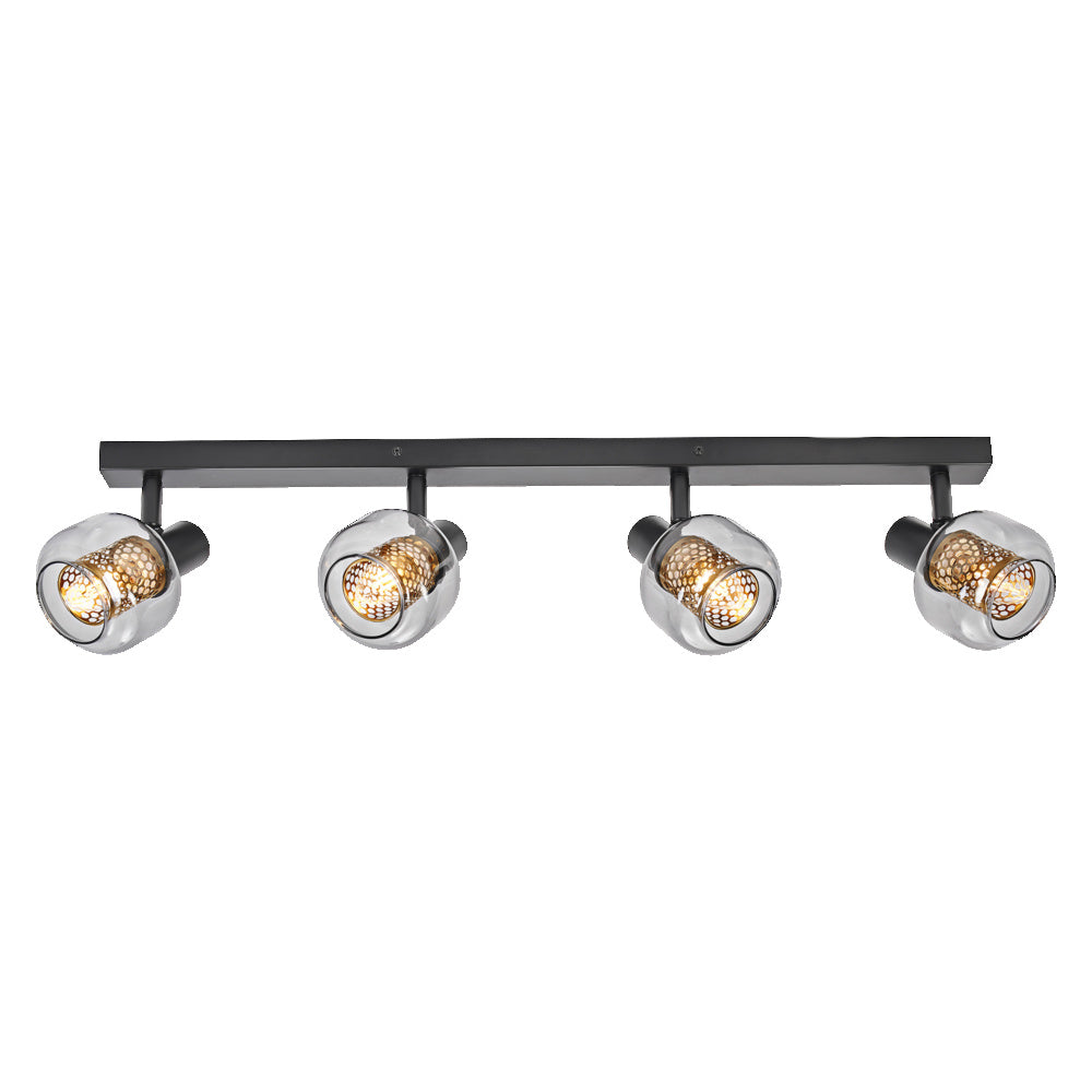 LEDVANCE DECOR Spot Firefly Deckenleuchte, OSRAM Lampe inklusive, schwarz, 4 x 2.8W, E14