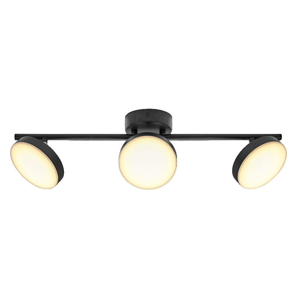 OSRAM DECOR Spot Moon Deckenleuchte schwarz, 3 Spots, 16W