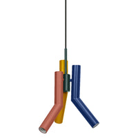 Lámpara colgante OSRAM DECOR Straw, 3 bombillas, E27, multicolor