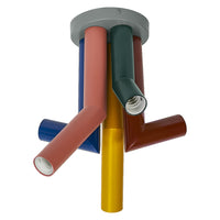 Lámpara de techo OSRAM DECOR Straw, 5 luces, E27, Multicolor