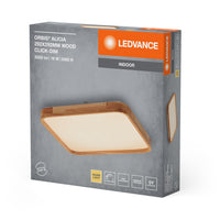 LEDVANCE ORBIS Alicia Deckenleuchte dimmbar Click-DIM 16W 292x292mm Holzdekor-LEDVANCE Shop