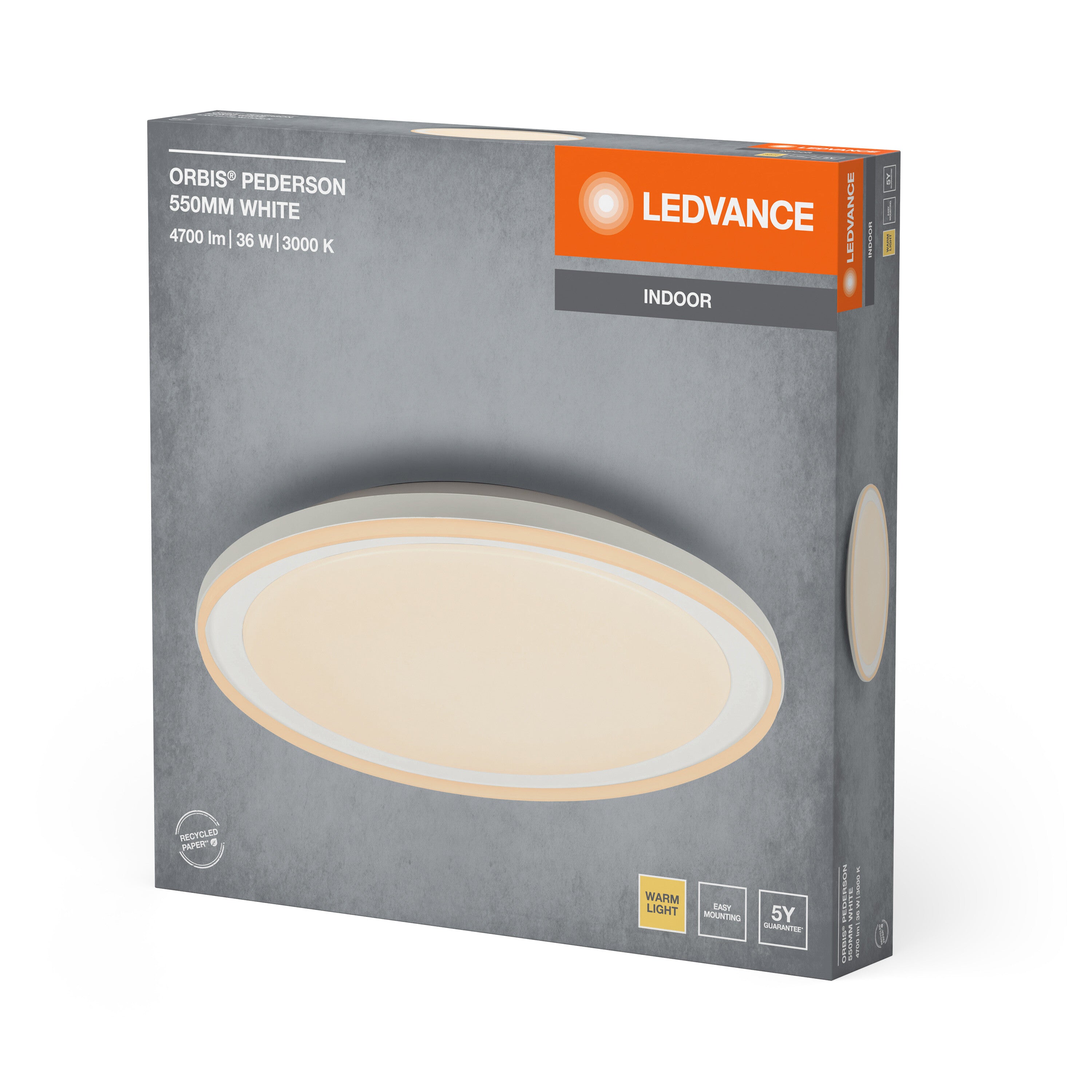 LEDVANCE ORBIS Pederson Deckenleuchte 36W 550mm weiß-LEDVANCE Shop