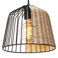 LEDVANCE DECOR Cage Bell Pendelleuchte, schwarz/braun, E27