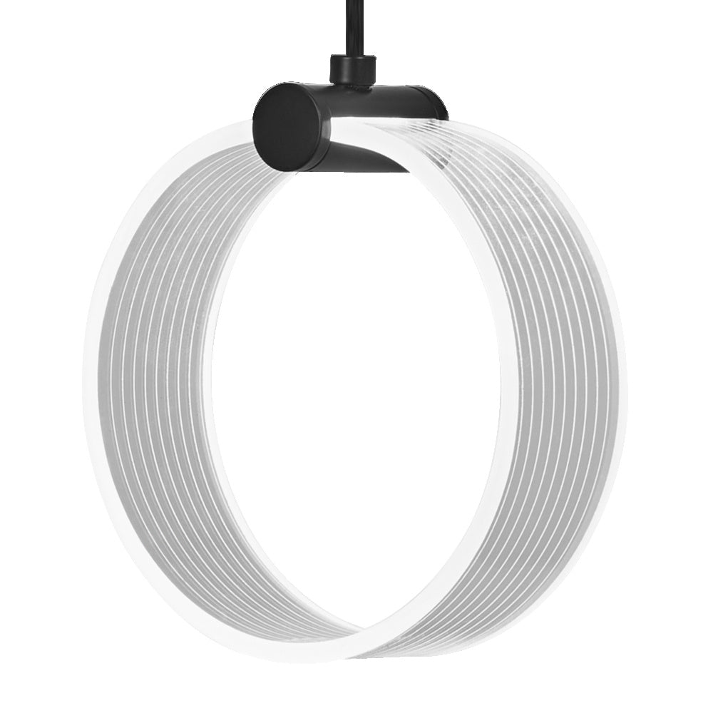 Lámpara colgante circular LEDVANCE DECOR, 3 colgantes, 8 W, Click CCT Negro