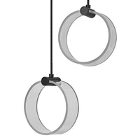 Lámpara colgante OSRAM DECOR Circle, 2 colgantes, 14 W, Click CCT Negro