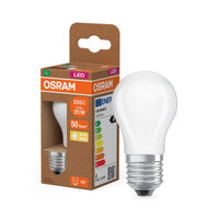 OSRAM LED CLASSIC P, eficiencia energética A, lámpara LED, cristal sin plomo, mate, 1,2 W, (equivalente a 25 W), 255 lm, blanco cálido, 2700 K, Clase de eficiencia energética: A, CRI 80
