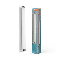 LEDVANCE Lámpara de pared/espejo ORBIS Tube con LED, cristal esmerilado/cromo, 12 W, 1200 lm, regulable, 3000/4000 K ajustable mediante interruptor de pared, 60 cm de diámetro, protección IP44 contra cuerpos extraños y salpicaduras de agua