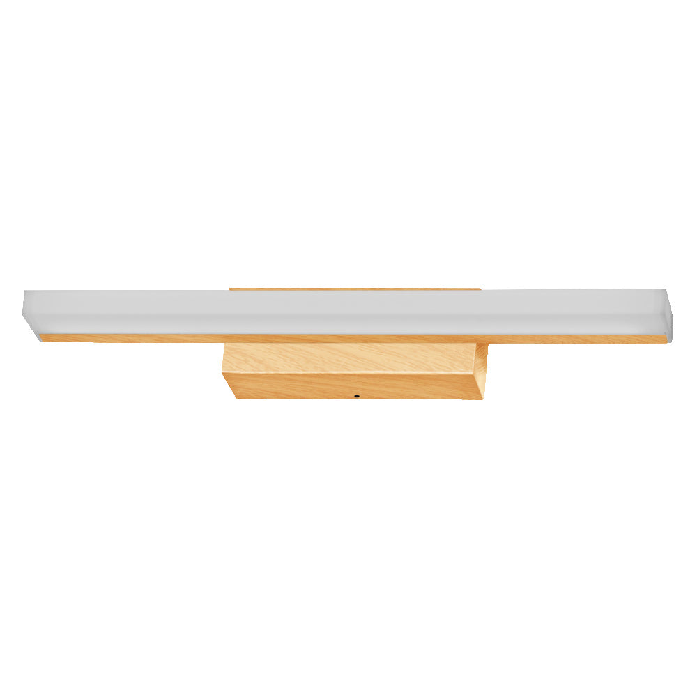 LEDVANCE Orbis Mirror Spiegelleuchte, Badezimmer, Click-CCT, 6.8W, 40cm, Holzdekor, IP44-LEDVANCE Shop