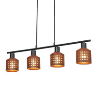 Lámpara colgante OSRAM DECOR Clay Windows LN 4xE27 Marrón