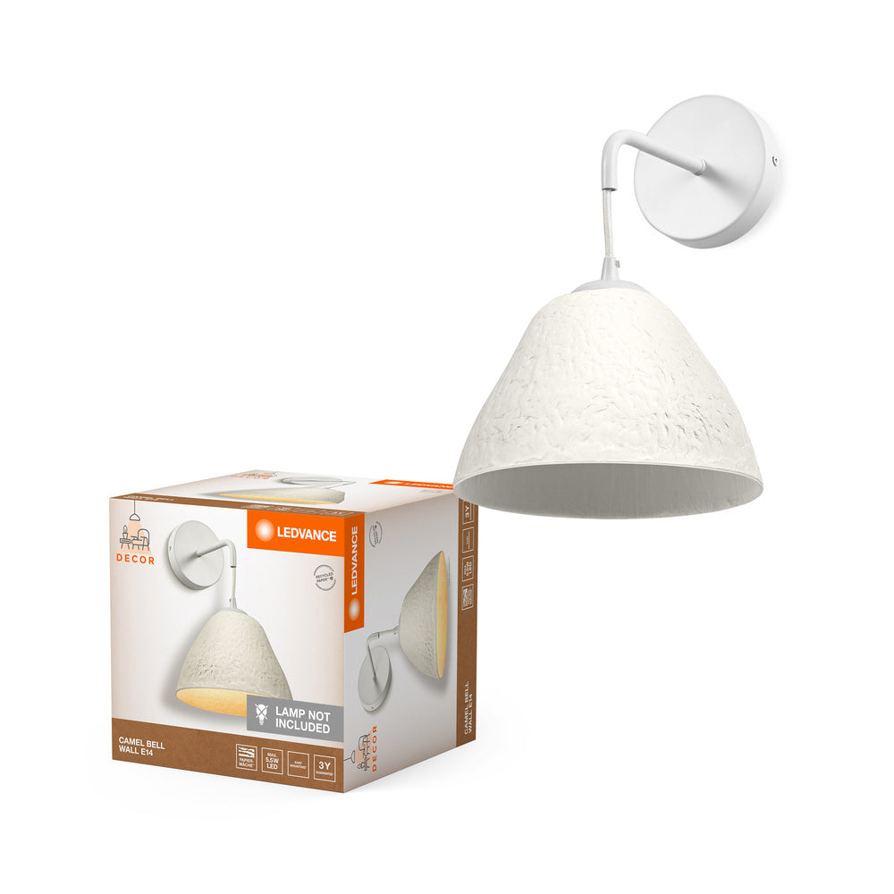 LEDVANCE DECOR Wandleuchte Decor Camel Bell weiß, E14, 220 mm-LEDVANCE Shop