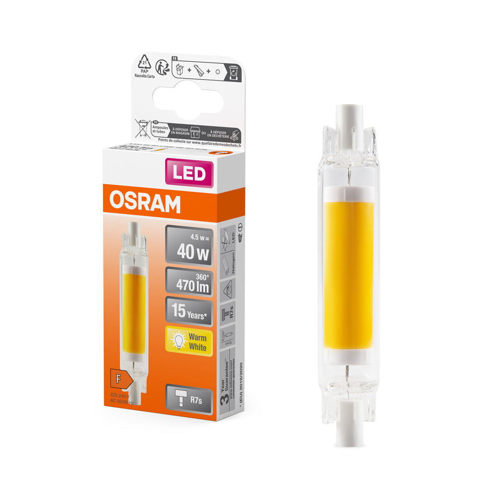 OSRAM LED Slim Line Lampe, 4.5W, R7s, Warmweiß 2700K-LEDVANCE Shop